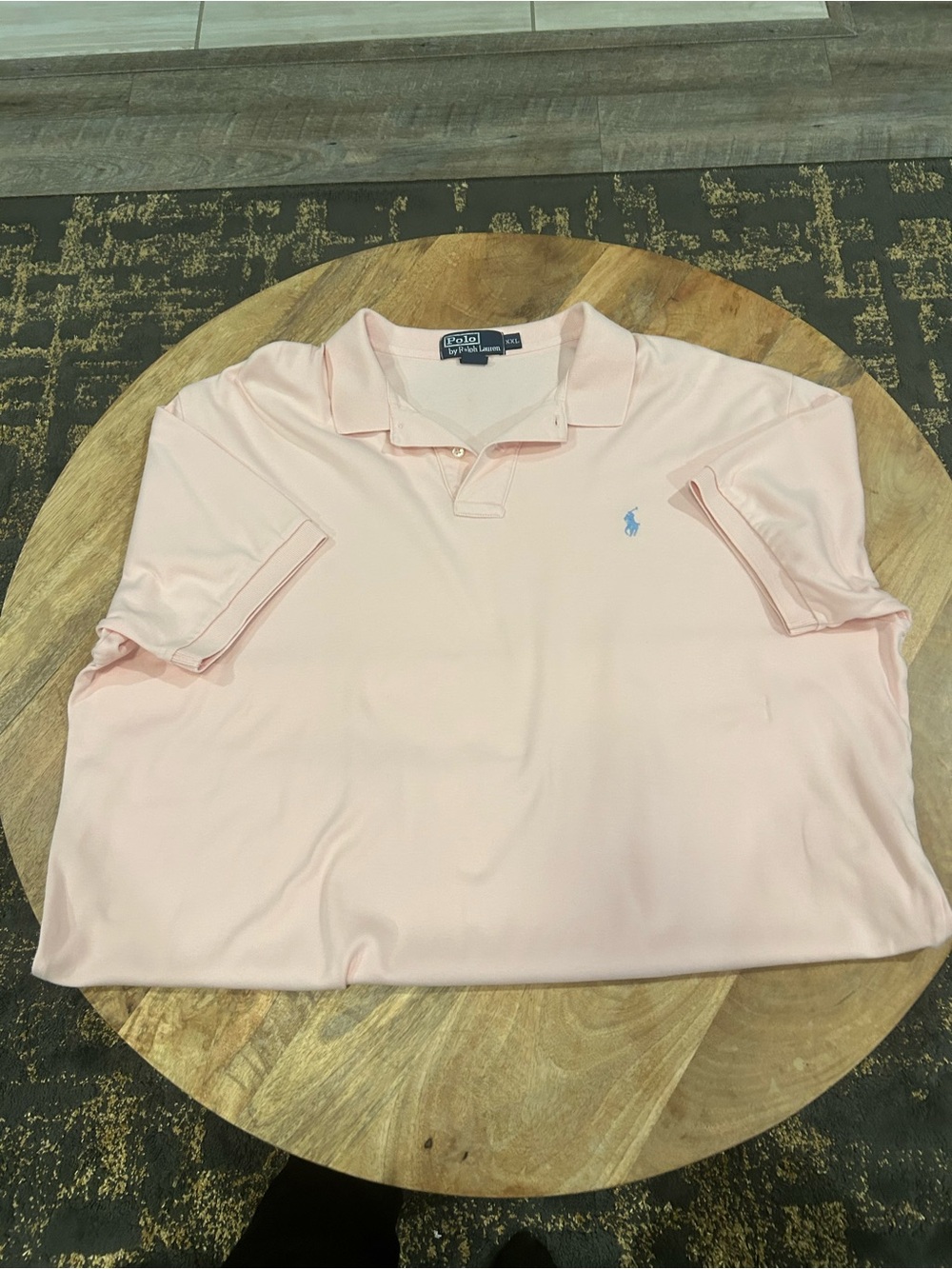 Ralph Lauren Men’s Polo Shirt in Light Pink with Blue Pony